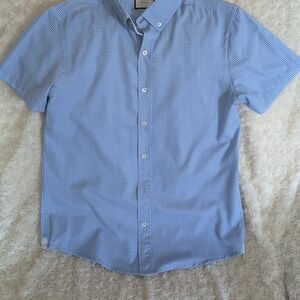Men's Blue Short Sleeve Shirt